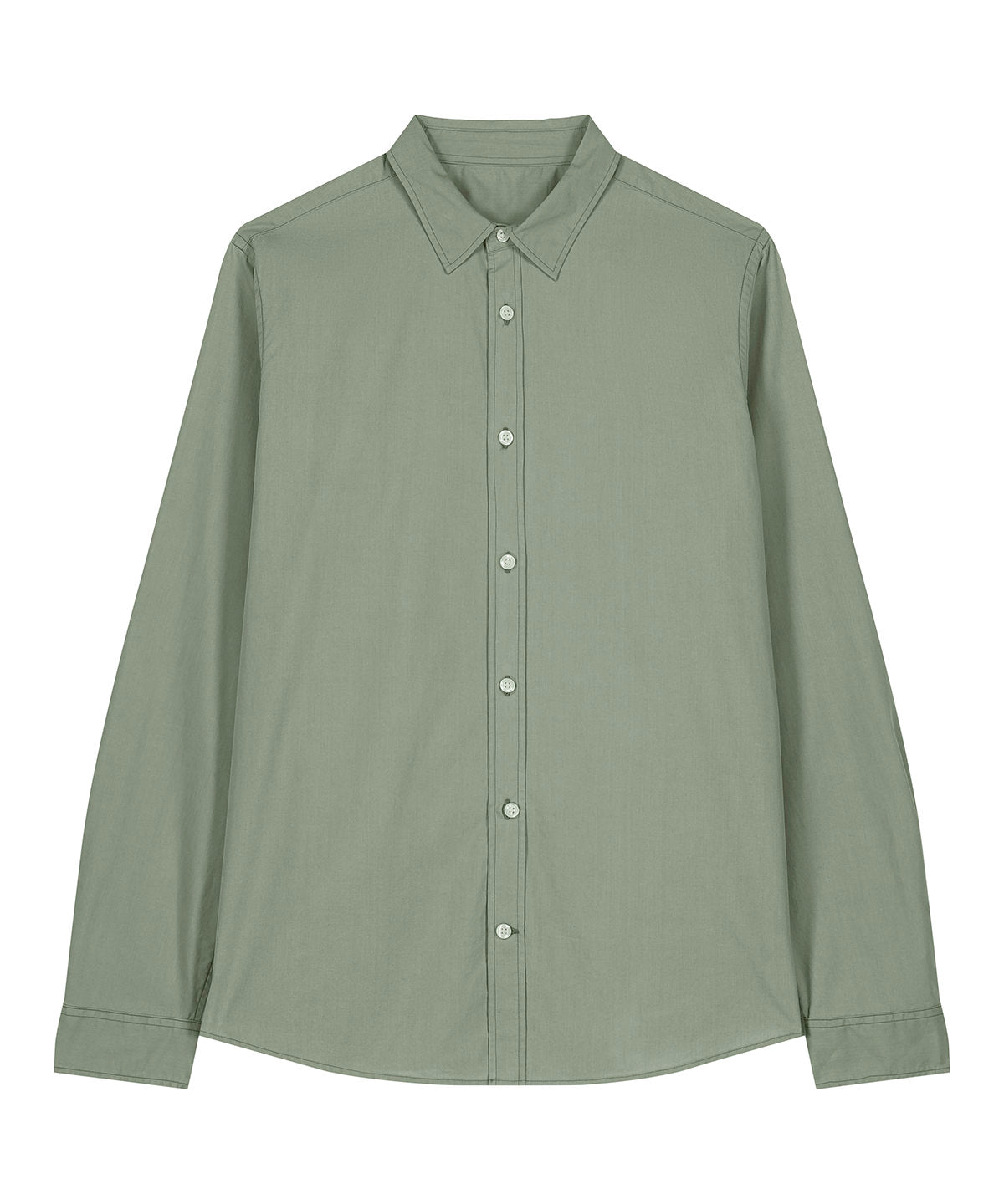 Organic Poplin Long Sleeve Shirt: Womens -