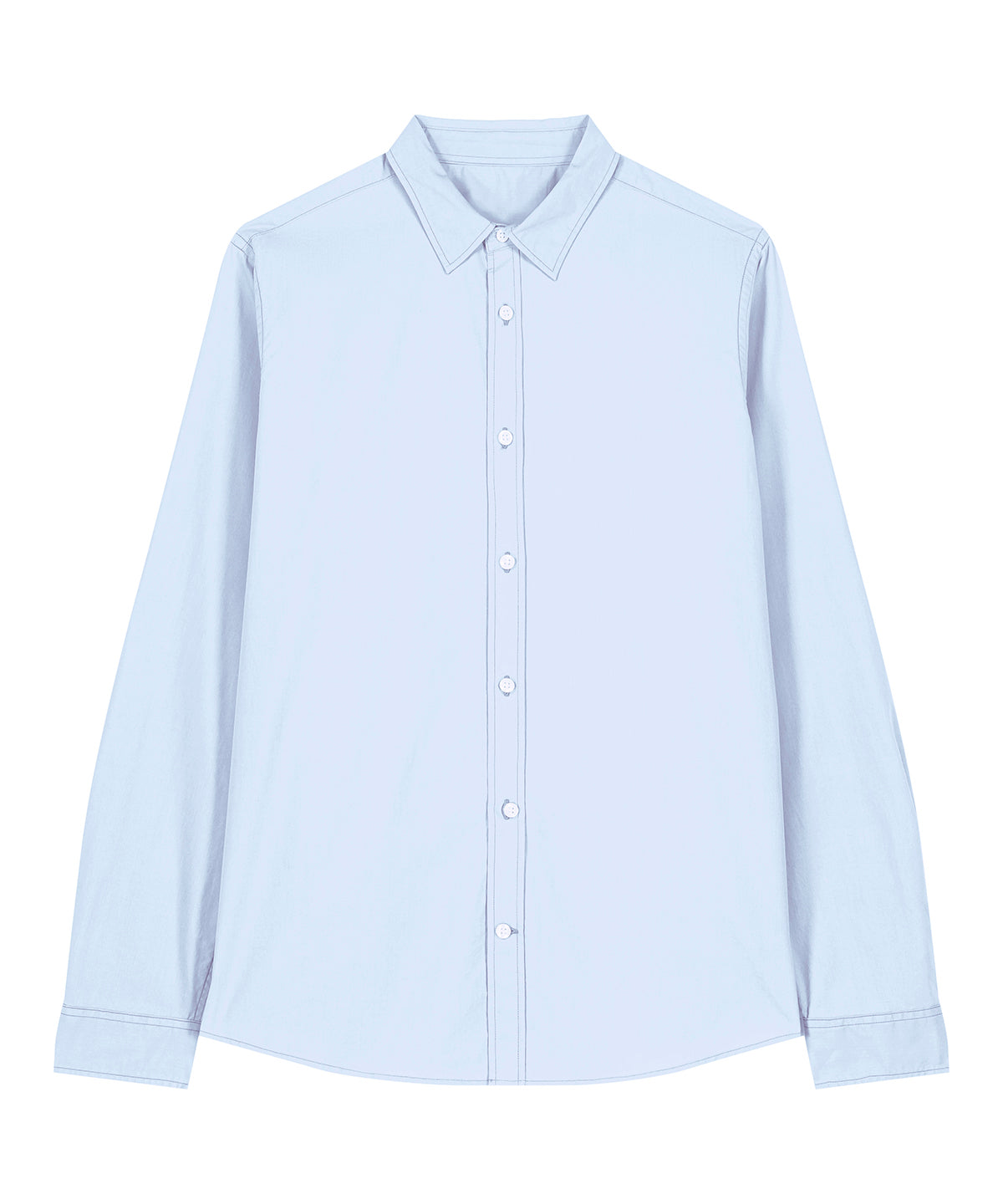 Organic Poplin Long Sleeve Shirt: Womens -