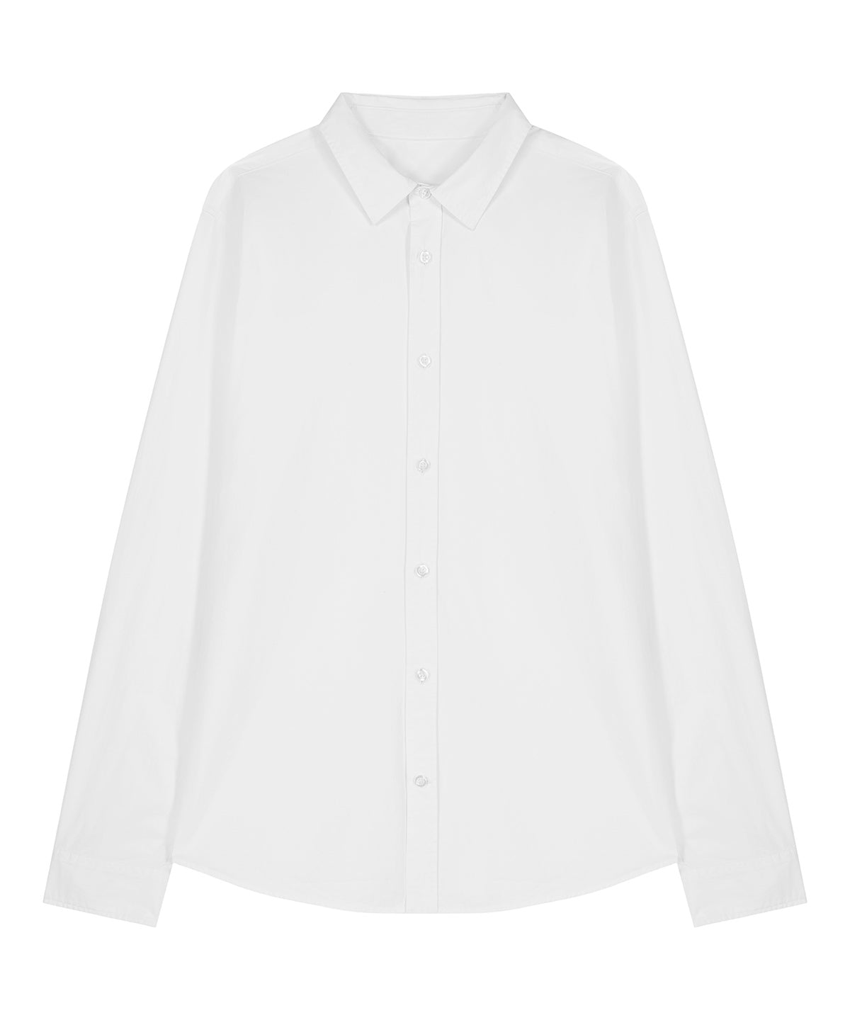 Organic Poplin Long Sleeve Shirt: Womens -