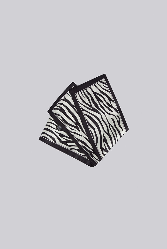 Louche Santana Animal Print Scarf scarves One Size Black/White One Size / Black/White