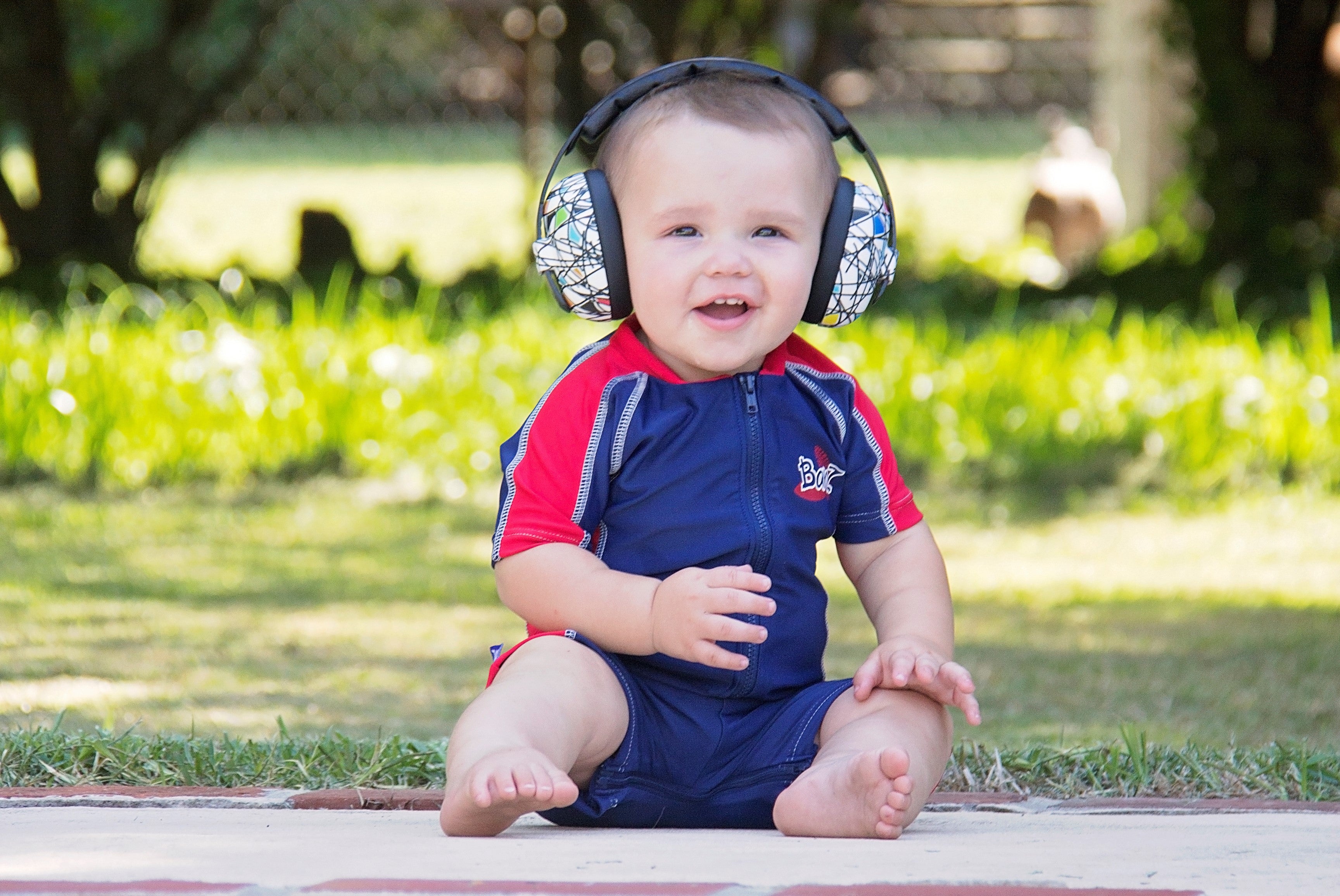 Baby Hearing Protection Ear Muffs Hearing Protection Sky Blue Sky Blue Petal Pink Leaf Green Magenta Lagoon Blue Graffiti Kaleidoscope Peace Transport Butterfly Maroon Dark Green Navy Blue Grey Waratah
