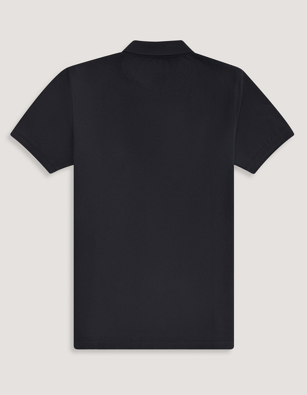 Plain Black Pique Polo