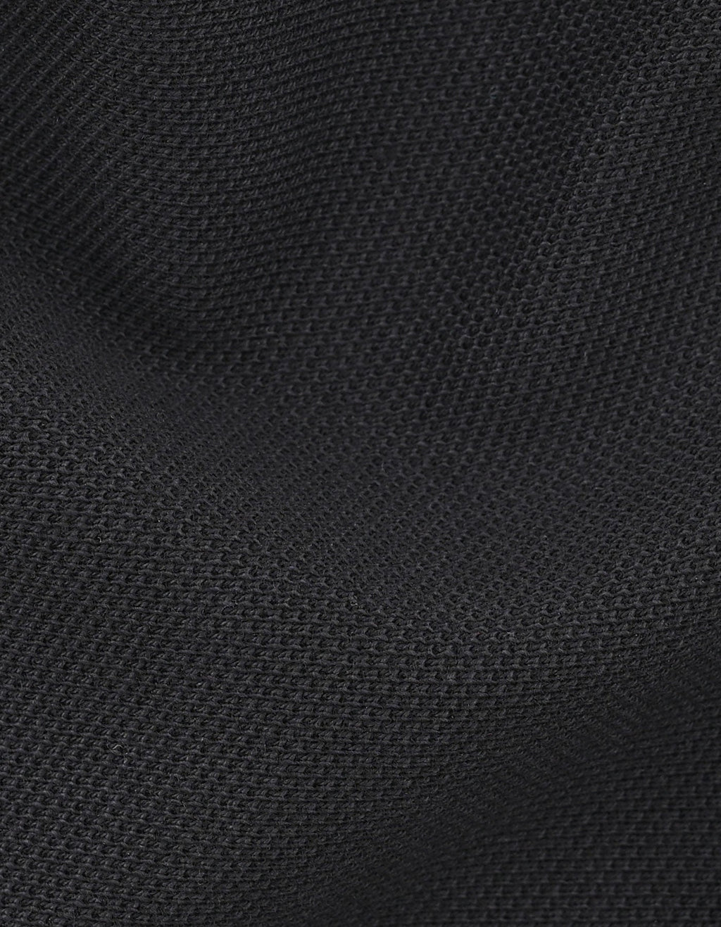 Plain Black Pique Polo