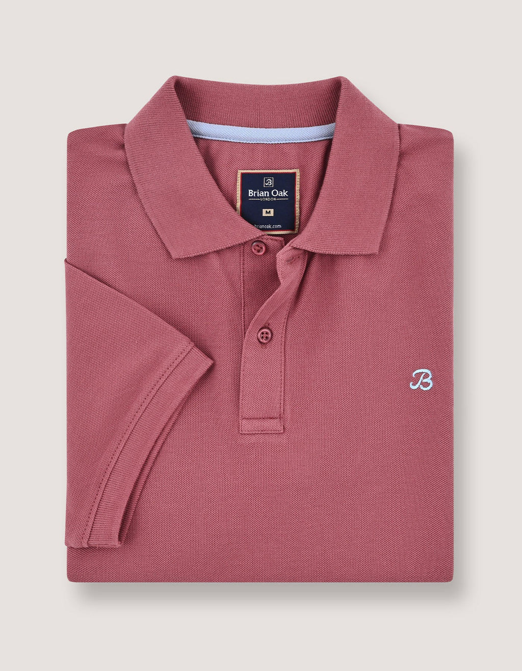Plain Pique Polo - Warm Pink