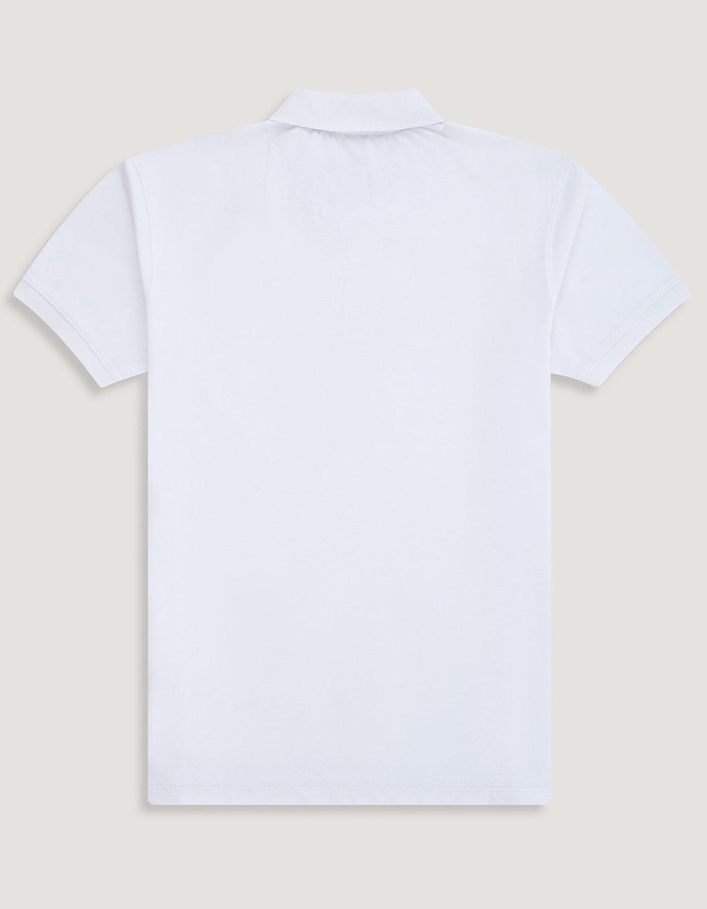 White Plain Pique Polo