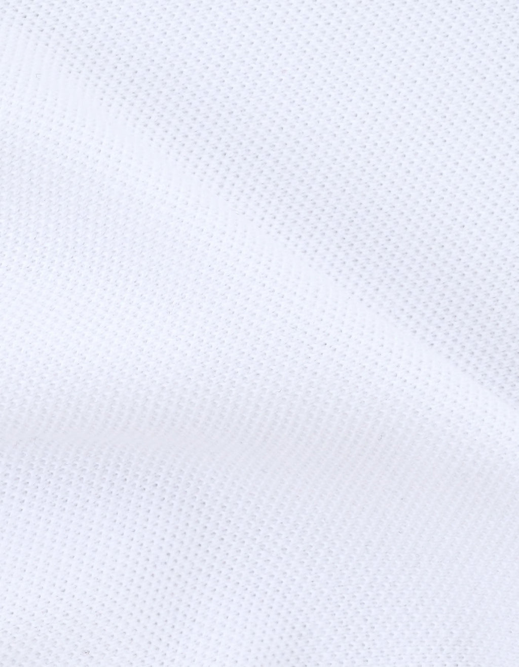 White Plain Pique Polo