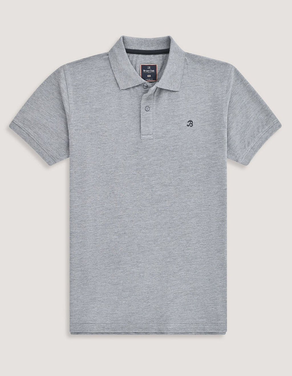 Heather Grey Plain Polo