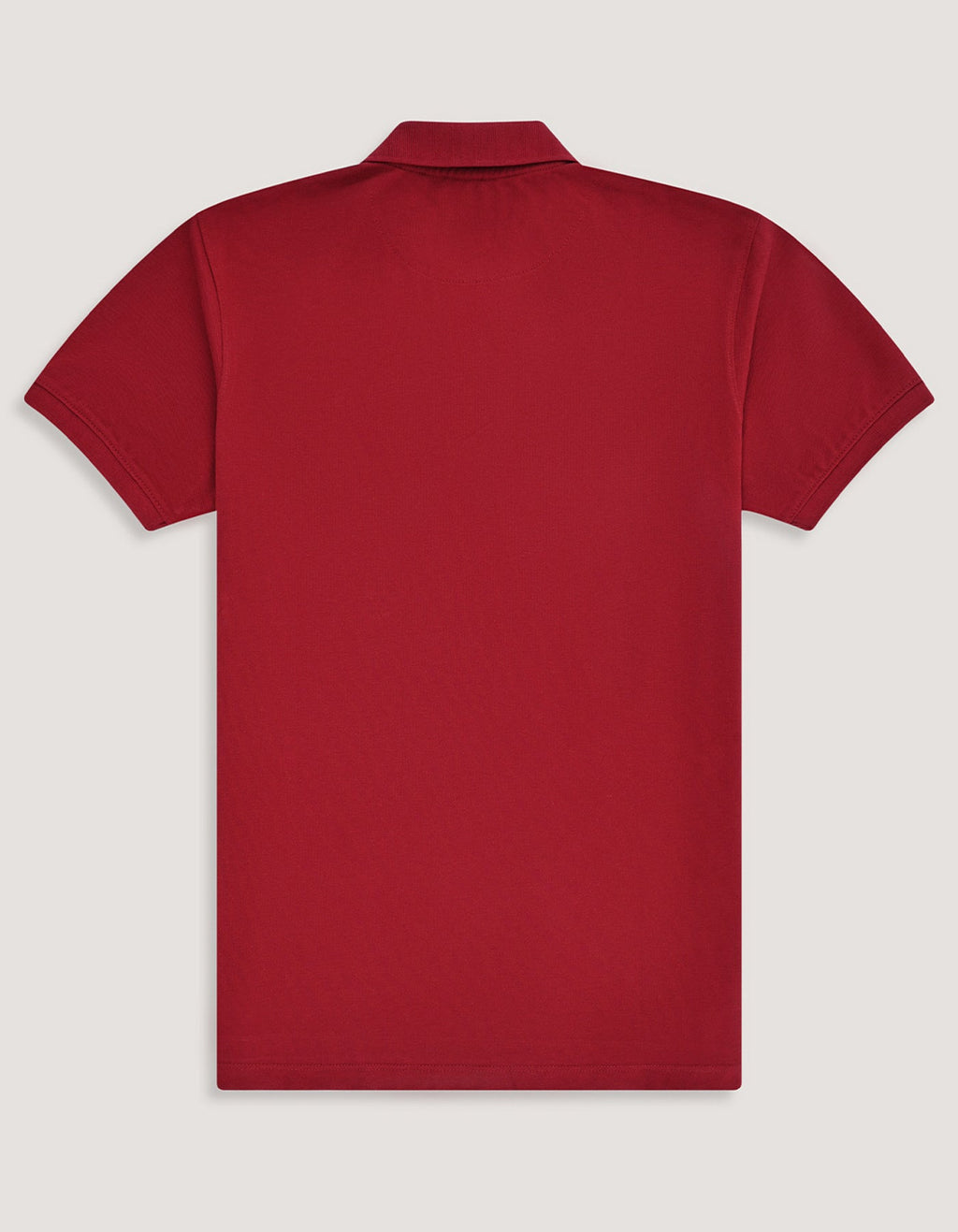 Pique Plain Polo - Red