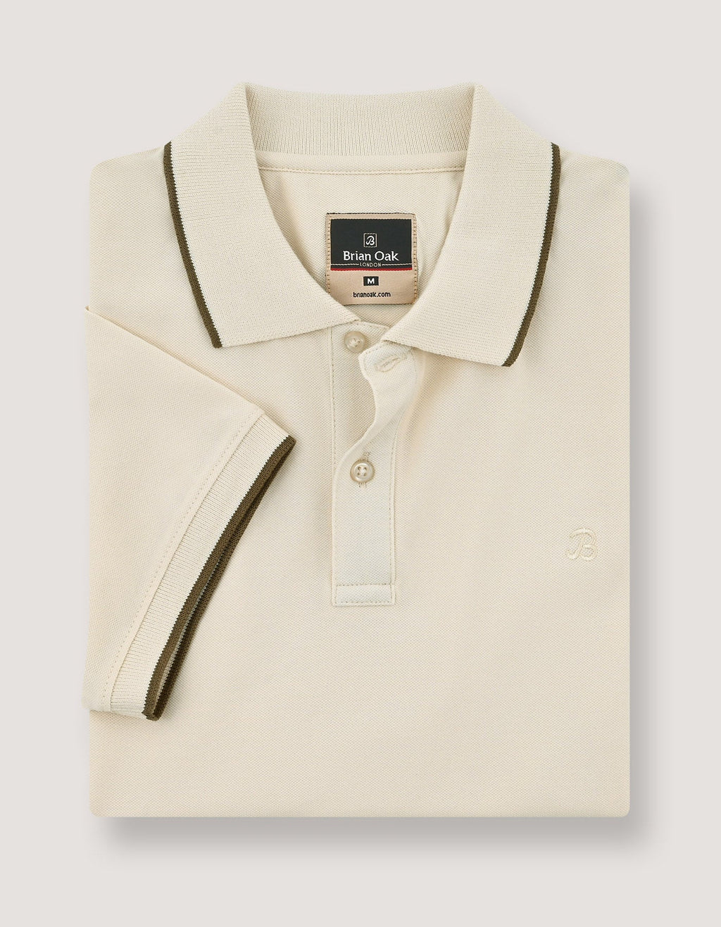 Premium Men’s Off-White Polo
