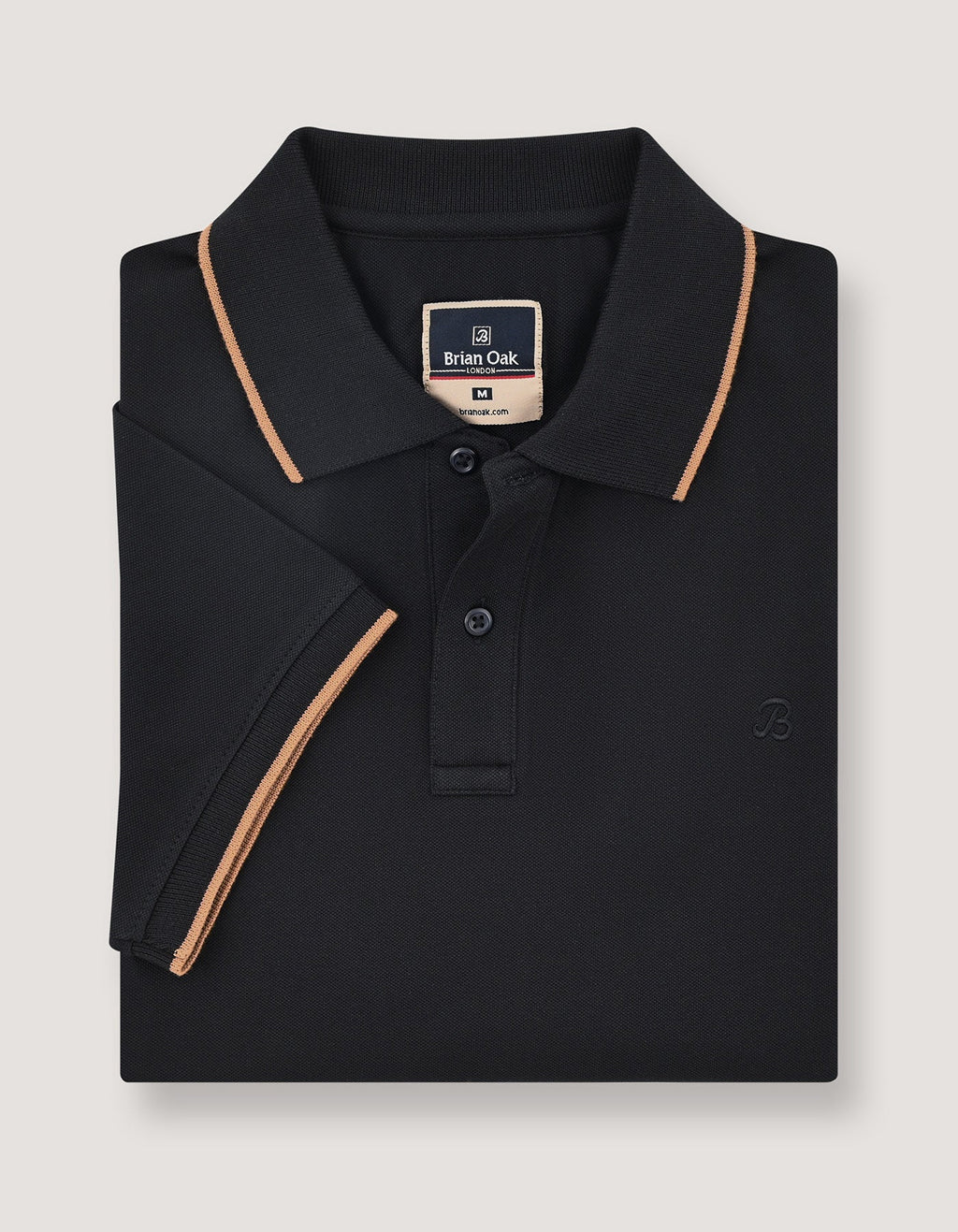 Black Premium Pique Polo Shirt