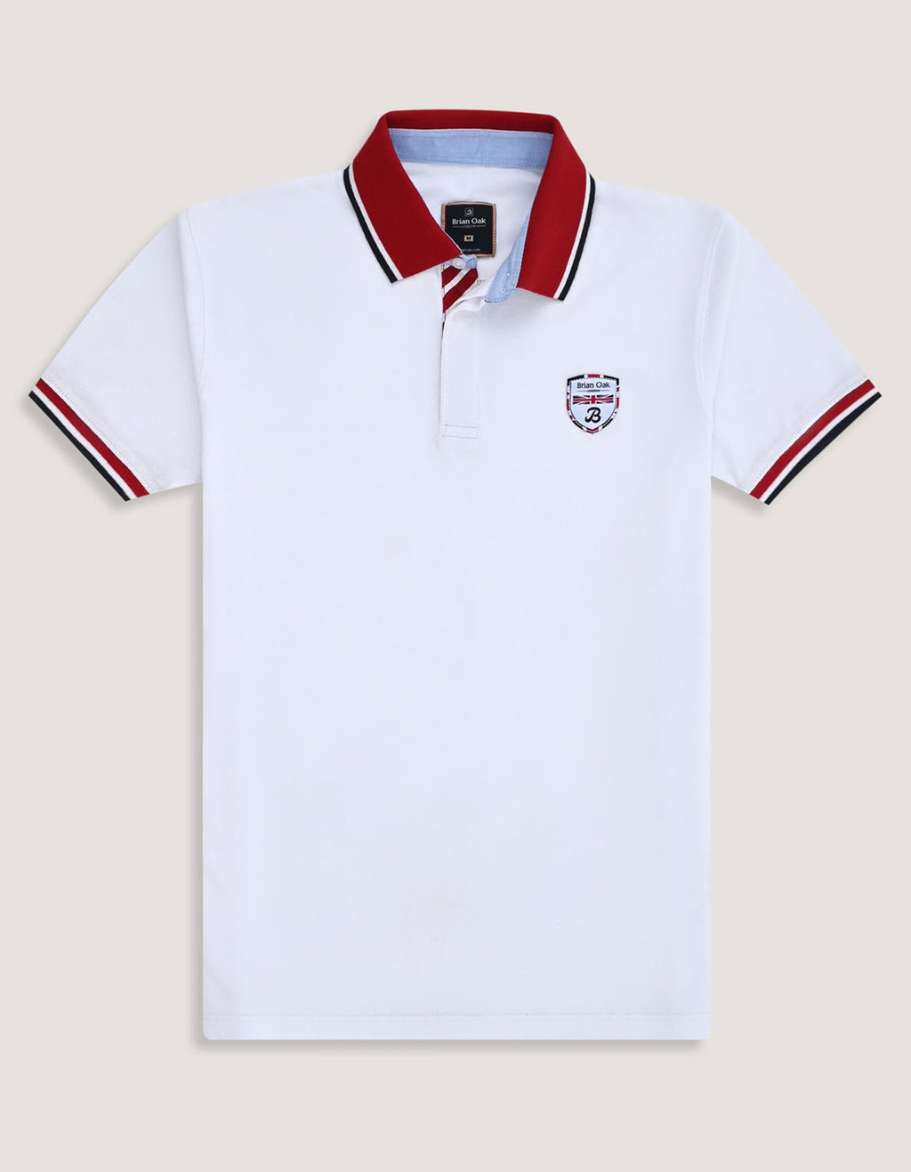 Designer Cotton Polo - White