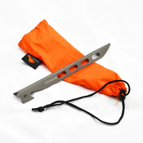 Toaks Titanium Large V-Shaped Tent Pegs (6 pack) Default Title Default Title