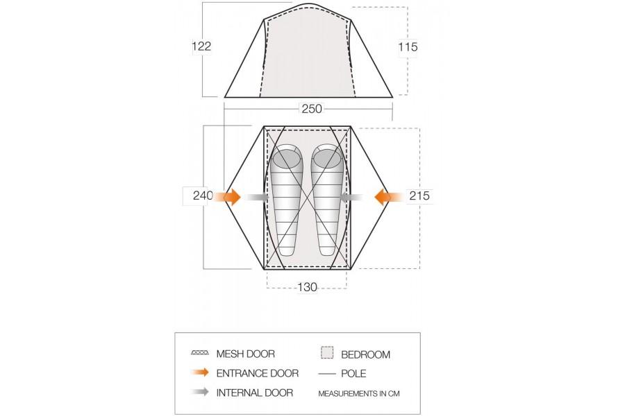 Vango Tryfan 200 2 Person Tent Default Title Default Title