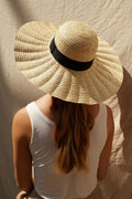 Louche Wave Wide Brimmed Straw Hat Straw Hat One Size One Size