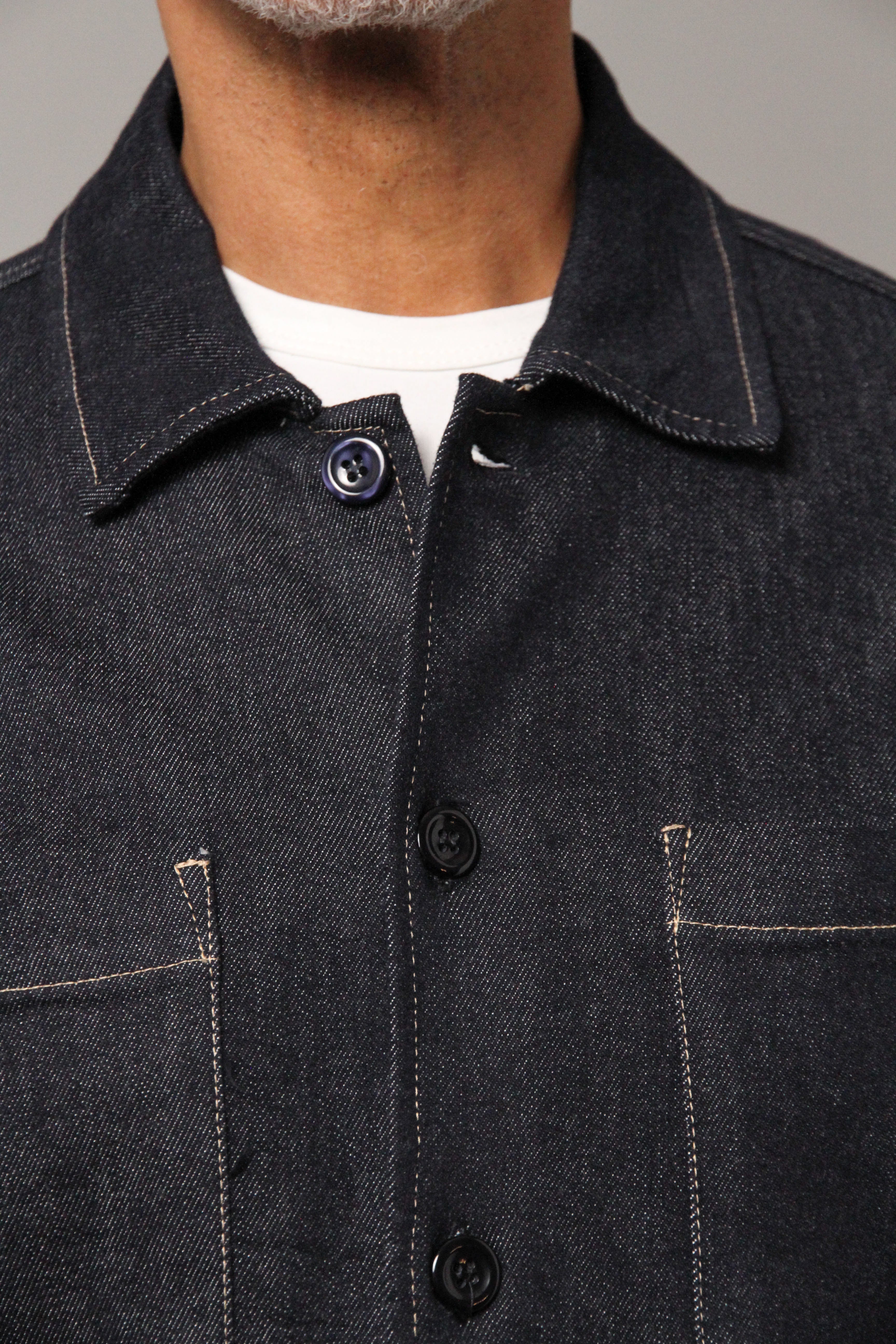 Bart Denim Button Overshirt - EverBlue Overshirts S S M L XL XXL