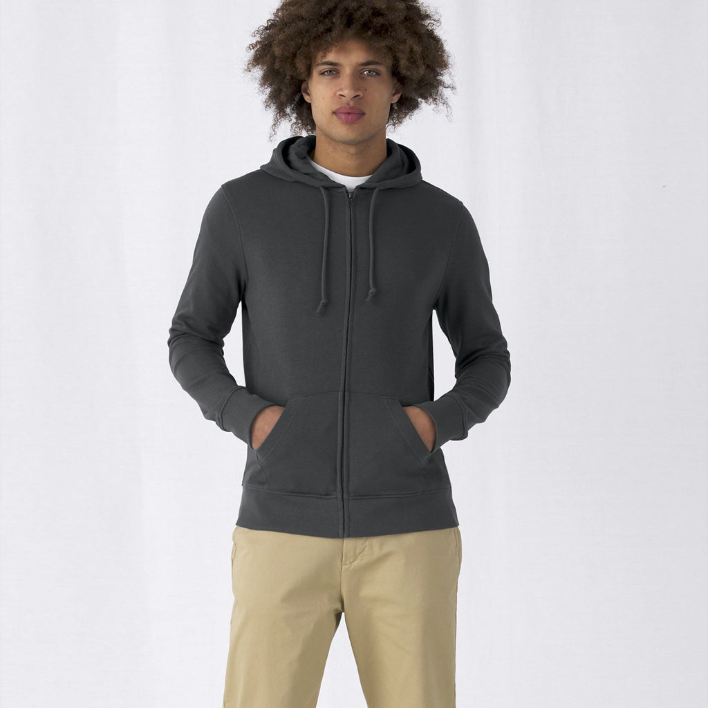 Organic Essential Zipped Hoodie: Mens - - High-Quality </p>