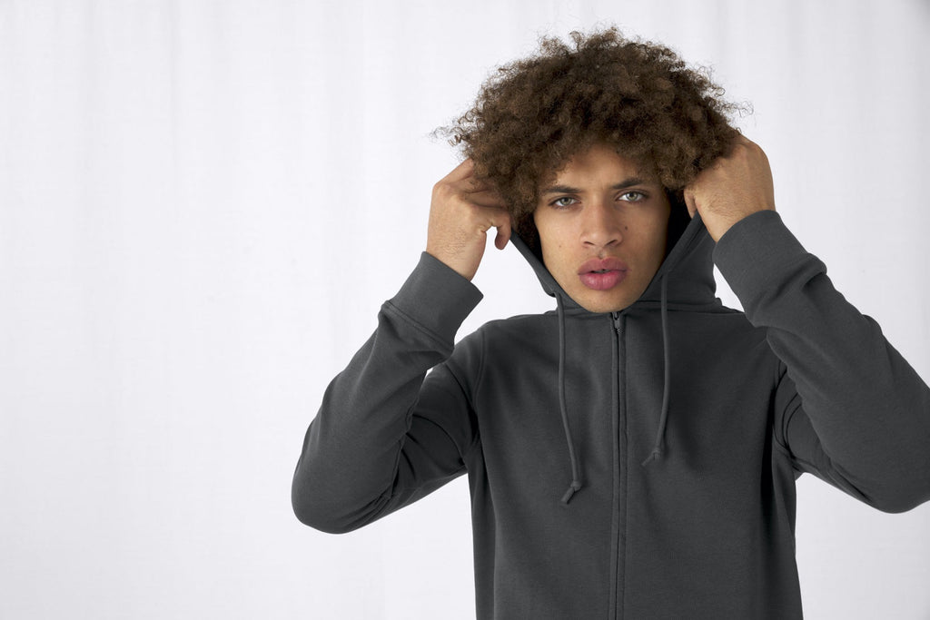 Organic Essential Zipped Hoodie: Mens - - High-Quality </p>