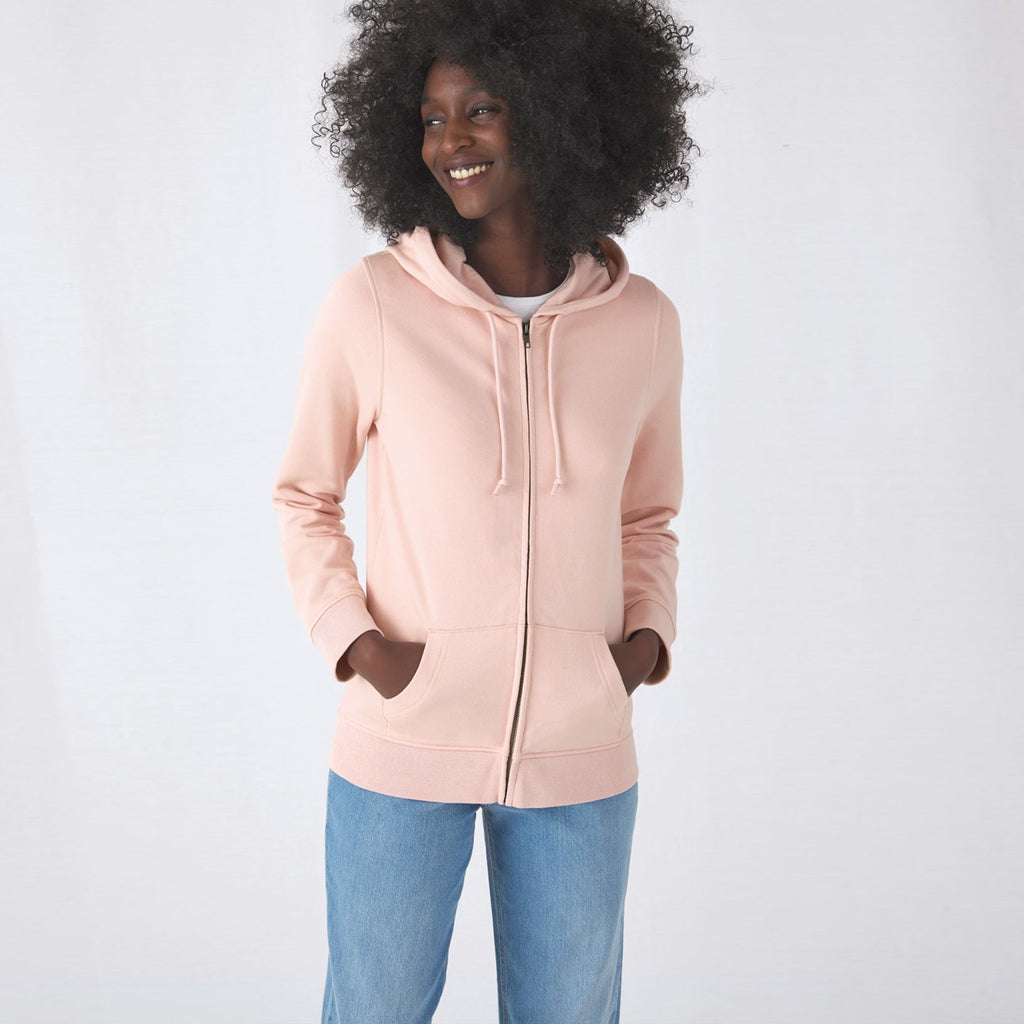 Organic Essential Zipped Hoodie: Womens - - High-Quality </p>