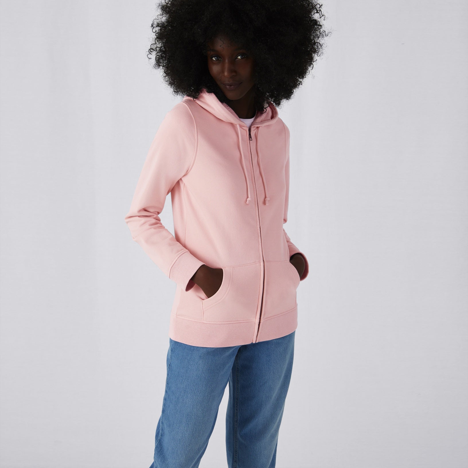 Organic Essential Zipped Hoodie: Womens - - High-Quality </p>