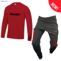 X5CAPE Rebellion Long Sleeve Mountain Bike Race Kit - Black & Red
