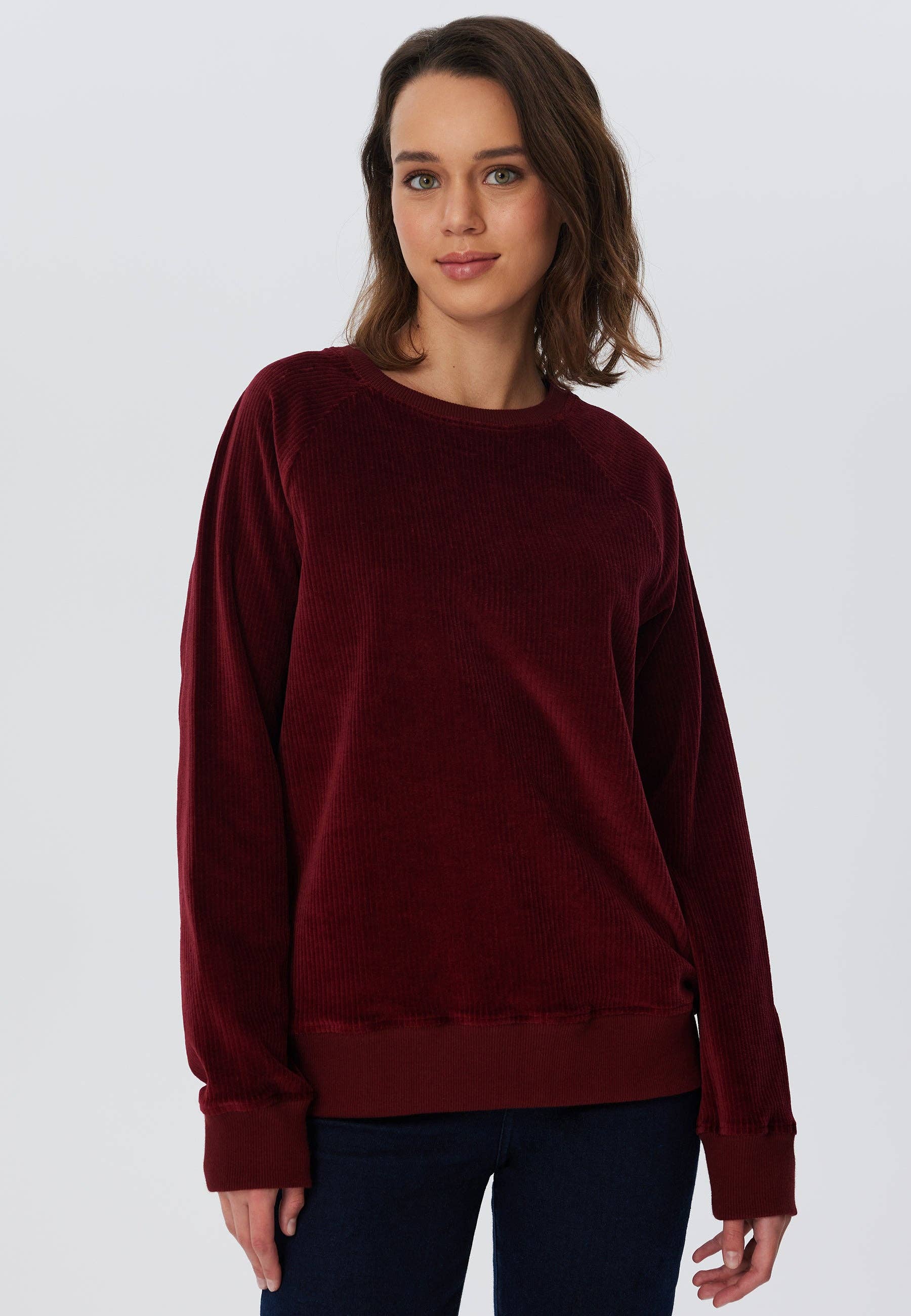 Organic Corduroy Sweatshirt: Womens - - High-Quality </p>