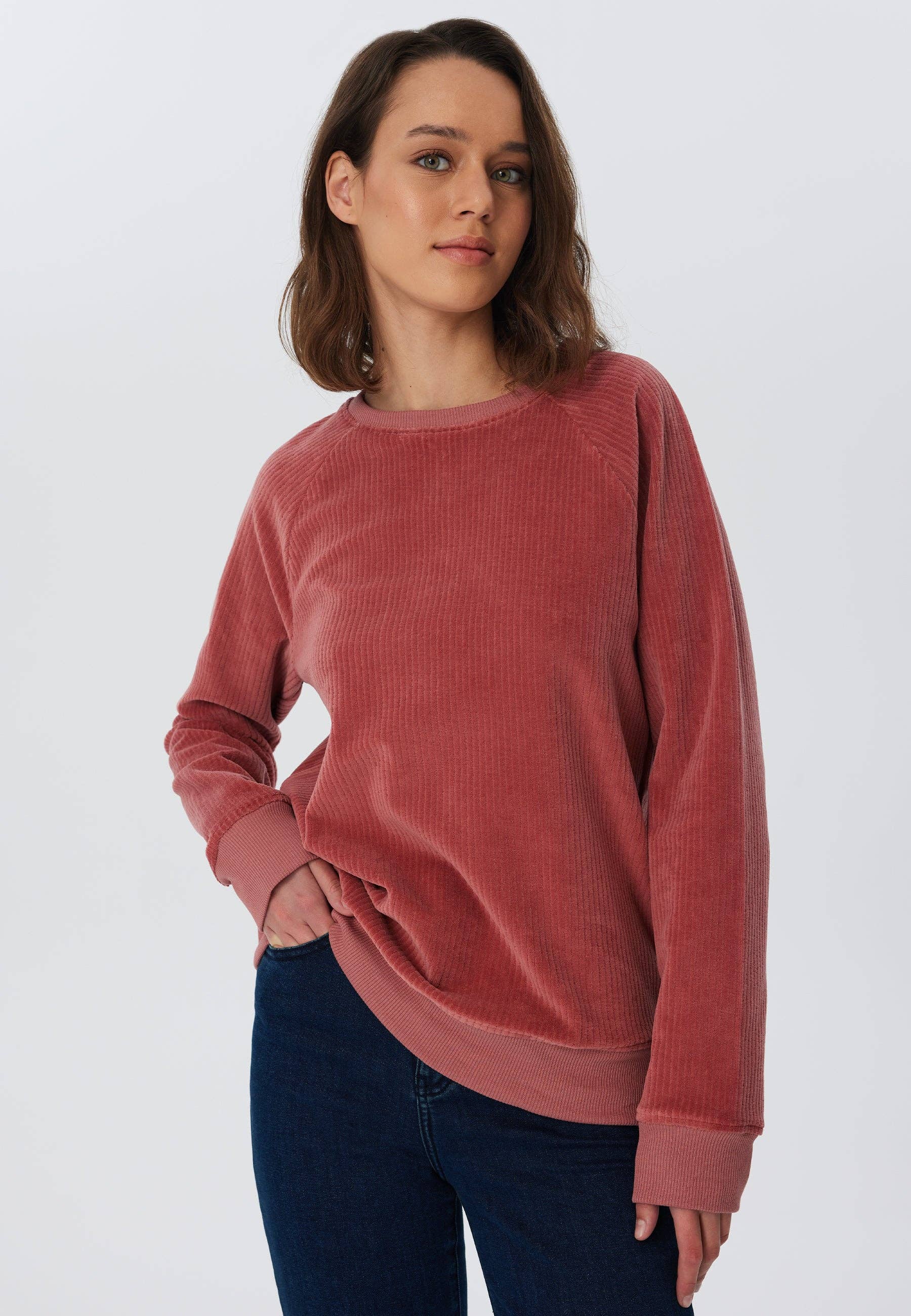 Organic Corduroy Sweatshirt: Womens - - High-Quality </p>