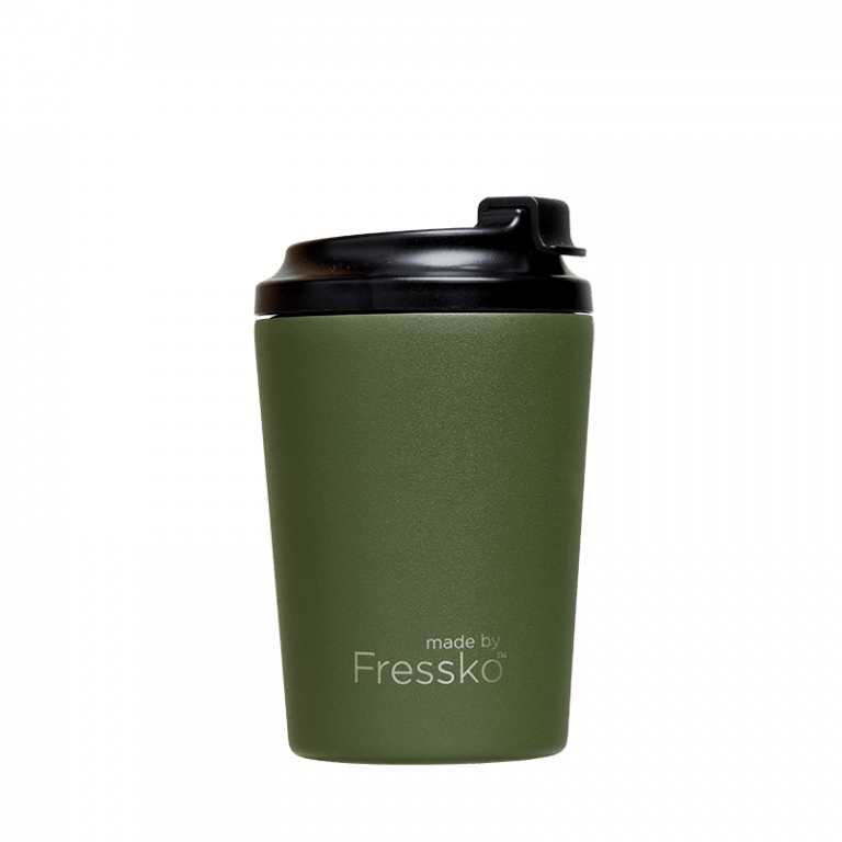Fressko Reusable Cup/Travel Mug - Khaki Bino 227ml/8oz Bino 227ml/8oz Camino 340ml/12oz Grande 475ml/16oz