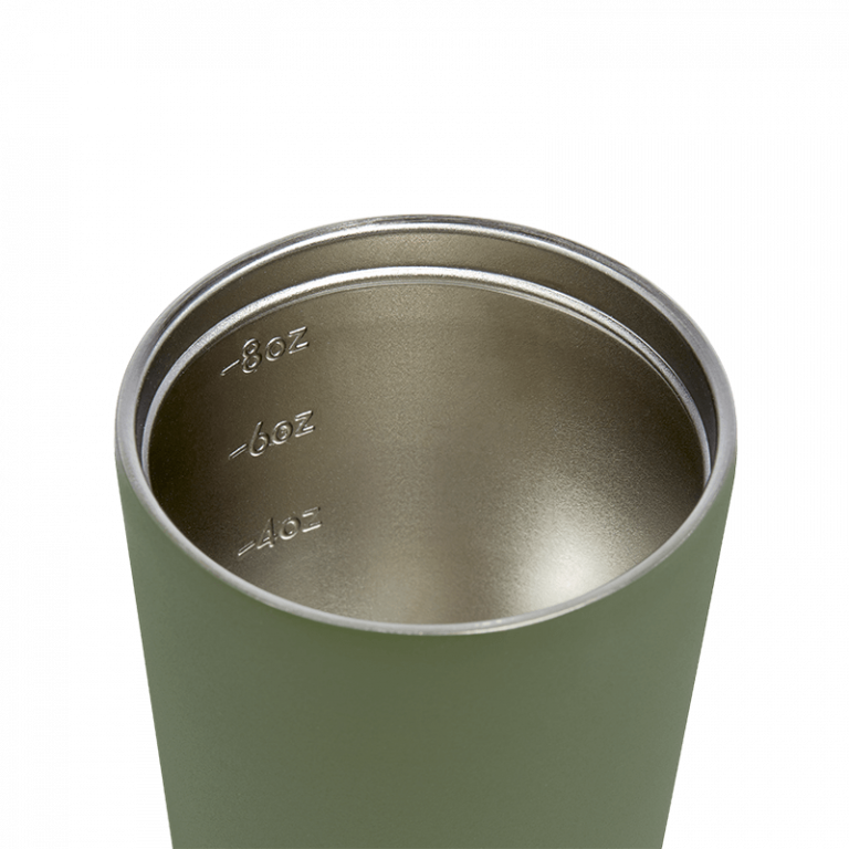 Fressko Reusable Cup/Travel Mug - Khaki Bino 227ml/8oz Bino 227ml/8oz Camino 340ml/12oz Grande 475ml/16oz