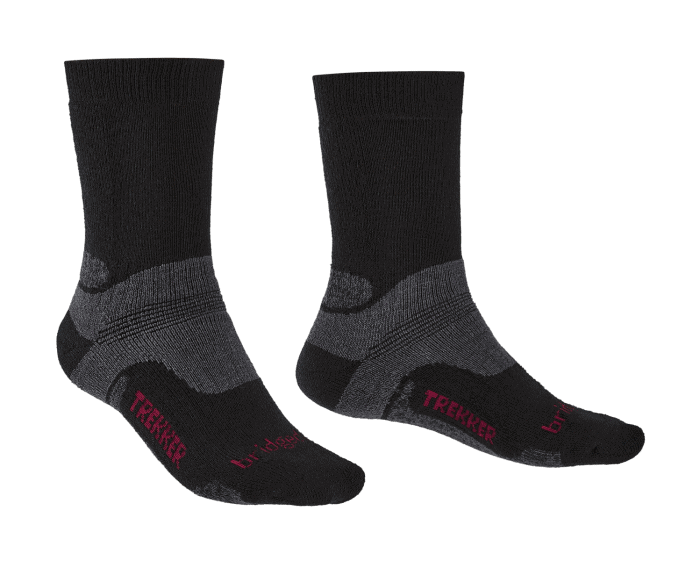 Bridgedale Hike Mid-weight Boot Sock -Black Medium Medium Large XL