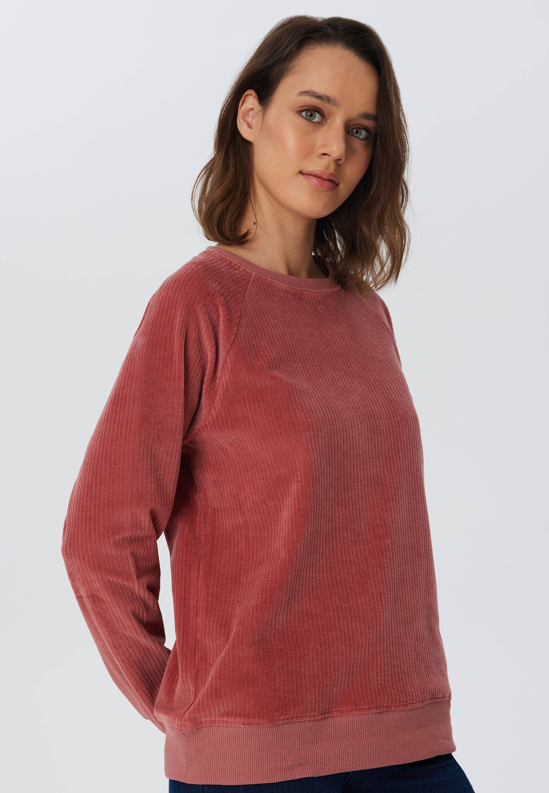Organic Corduroy Sweatshirt: Womens - - High-Quality </p>