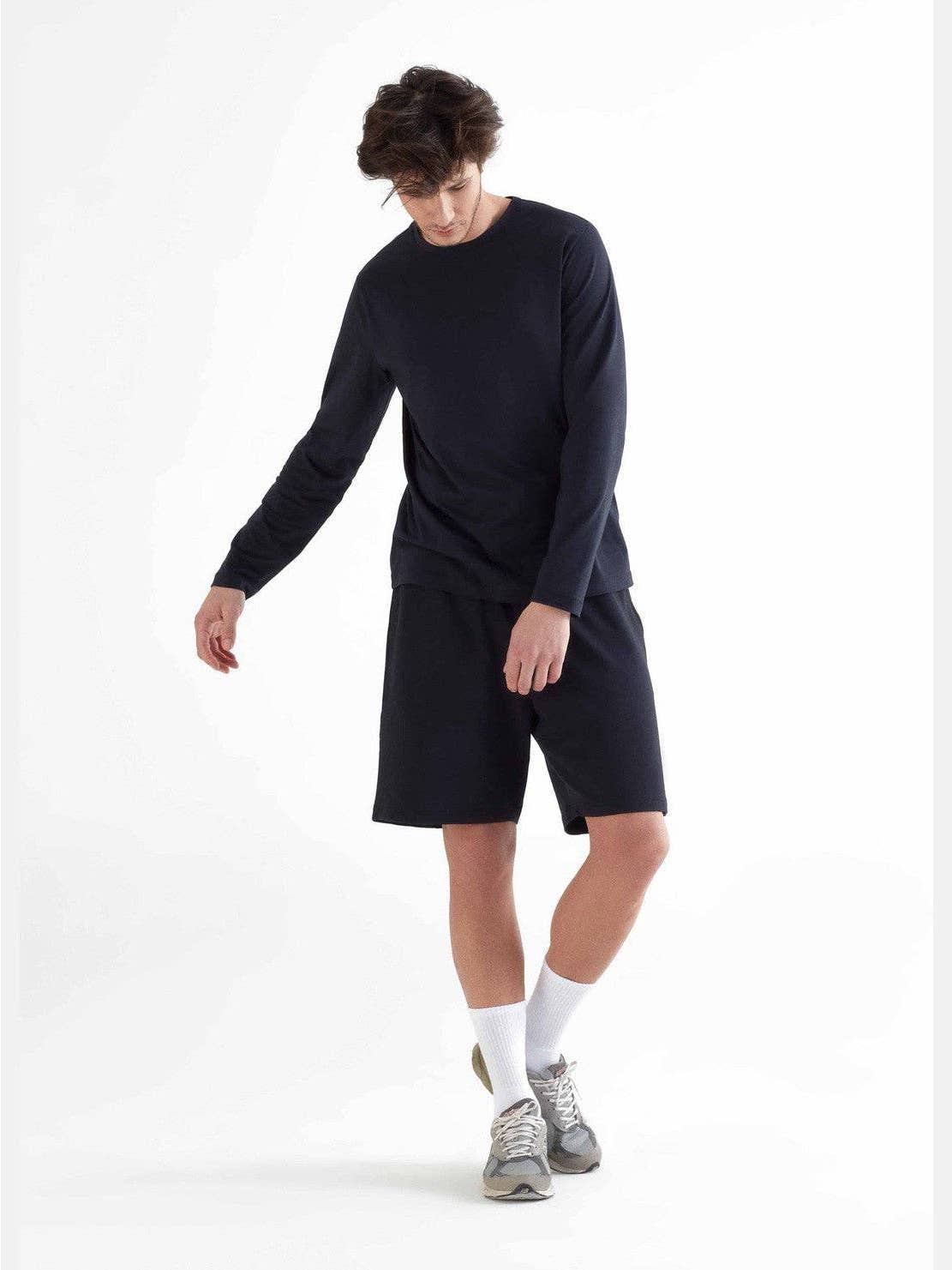 Organic Cotton & Modal Long Sleeve T-shirt: Mens S Black S / Black M / Black L / Black XL / Black XXL / Black S / Light Grey M / Light Grey XL / Light Grey XXL / Light Grey S / Navy M / Navy L / Navy XL / Navy XXL / Navy S / Olive M / Olive L / Olive XL / Olive XXL / Olive S / Petrol M / Petrol L / Petrol XL / Petrol XXL / Petrol S / White M / White L / White XL / White XXL / White