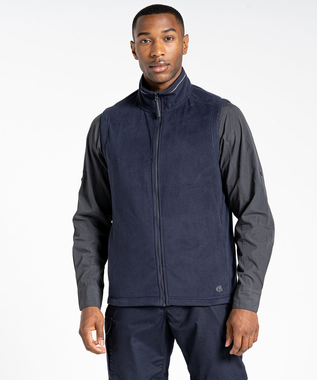 Craghoppers Recycled Expert Corey Fleece Vest XS Black XS / Black XS / Navy S / Black S / Navy M / Navy M / Black L / Black L / Navy XL / Navy XL / Black 2XL / Black 2XL / Navy 3XL / Black 3XL / Navy