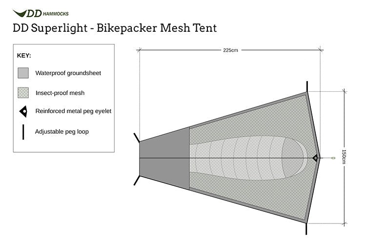 DD SuperLight - Bikepacker Mesh Tent Default Title Default Title