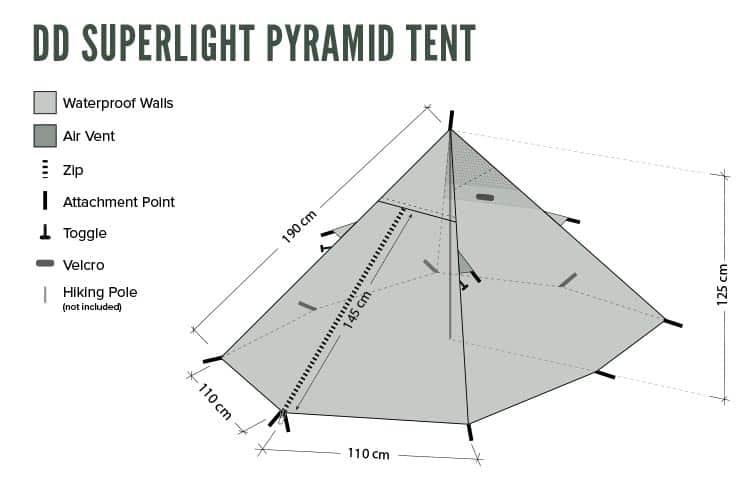 DD SuperLight Pyramid Tent Default Title Default Title