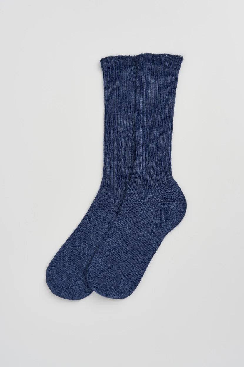 Mohair Socks S (UK4-7) Glen Green S (UK4-7) / Glen Green S (UK4-7) / Golden Yellow S (UK4-7) / Inky Blue S (UK4-7) / Storm Grey S (UK4-7) / Clotted Cream M (UK8-10) / Glen Green M (UK8-10) / Golden Yellow M (UK8-10) / Inky Blue M (UK8-10) / Storm Grey M (UK8-10) / Clotted Cream L (UK11-13) / Glen Green L (UK11-13) / Golden Yellow L (UK11-13) / Inky Blue L (UK11-13) / Storm Grey L (UK11-13) / Clotted Cream