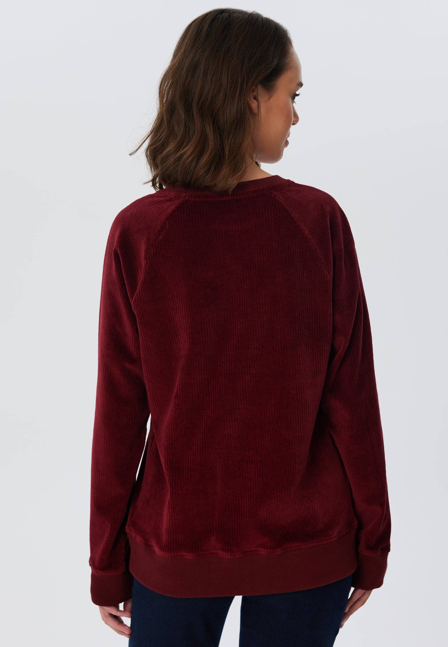 Organic Corduroy Sweatshirt: Womens - - High-Quality </p>