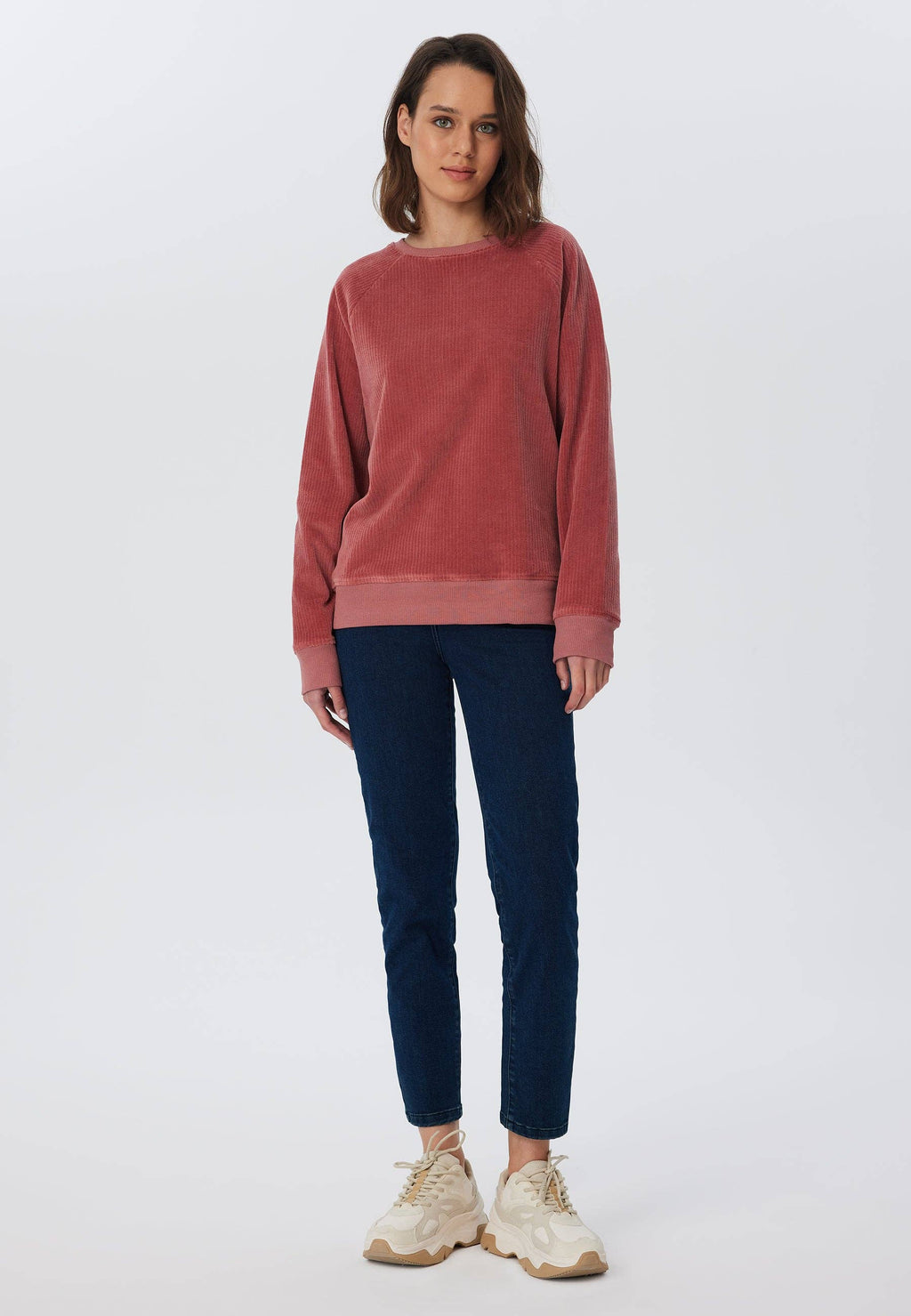Organic Corduroy Sweatshirt: Womens - - High-Quality </p>