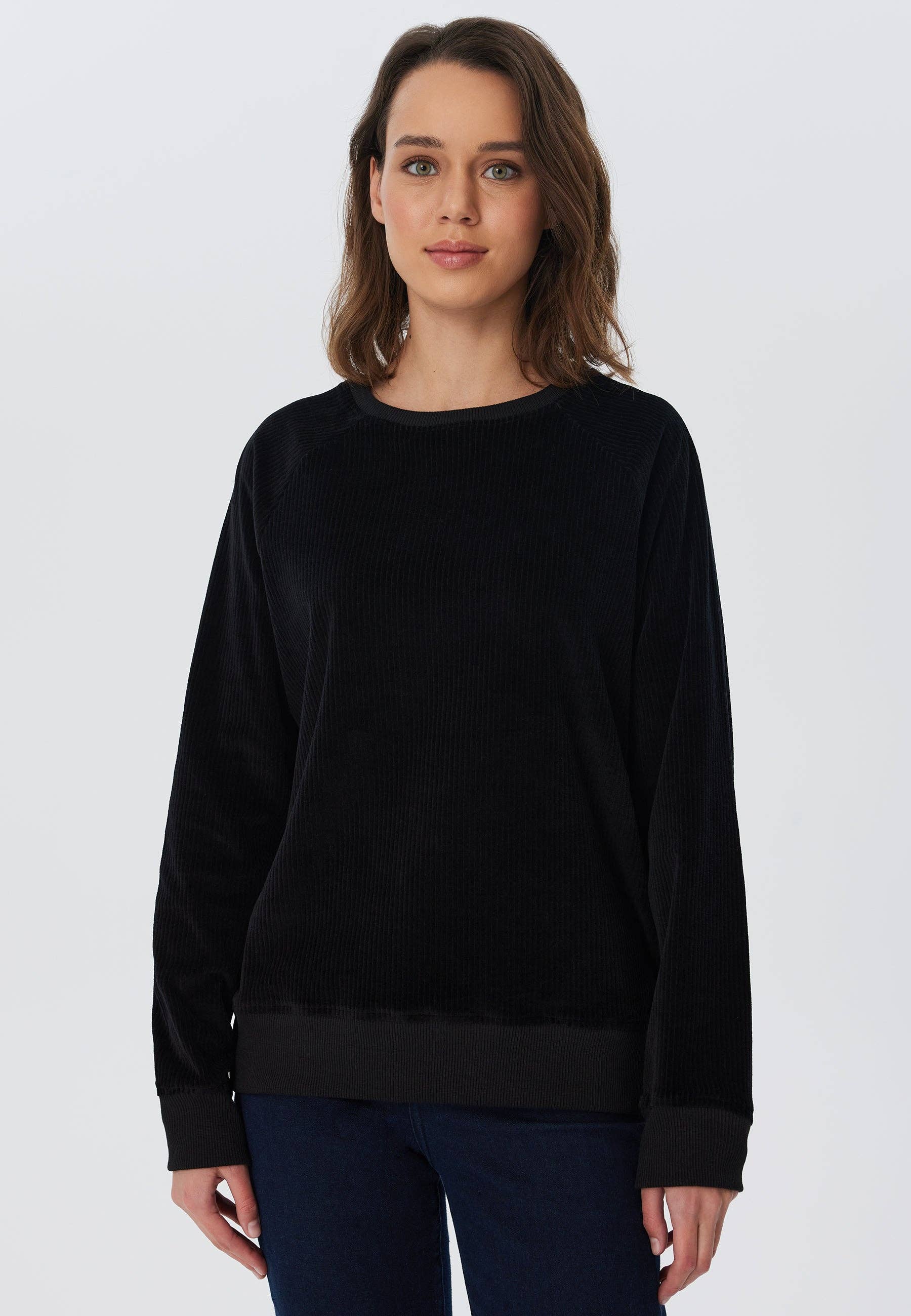Organic Corduroy Sweatshirt: Womens - - High-Quality </p>