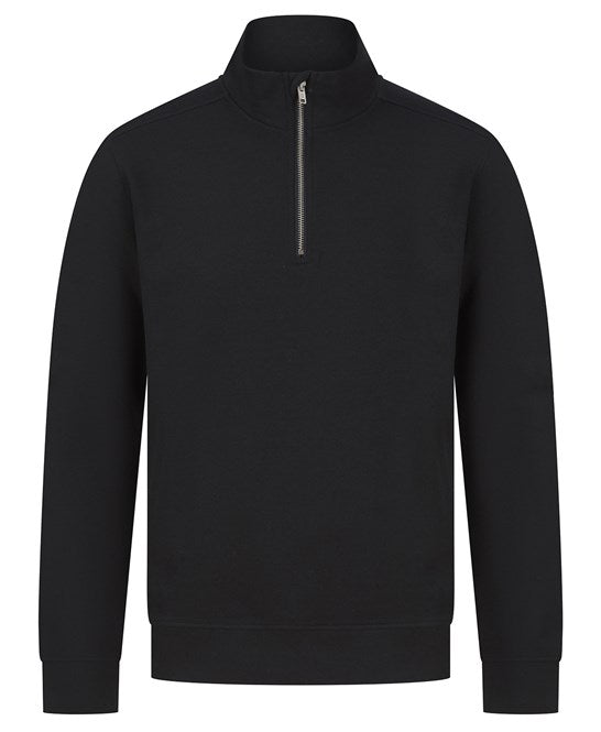 Regenerated Cotton & rPET 1/4 Zip Sweatshirt - - High-Quality </p>