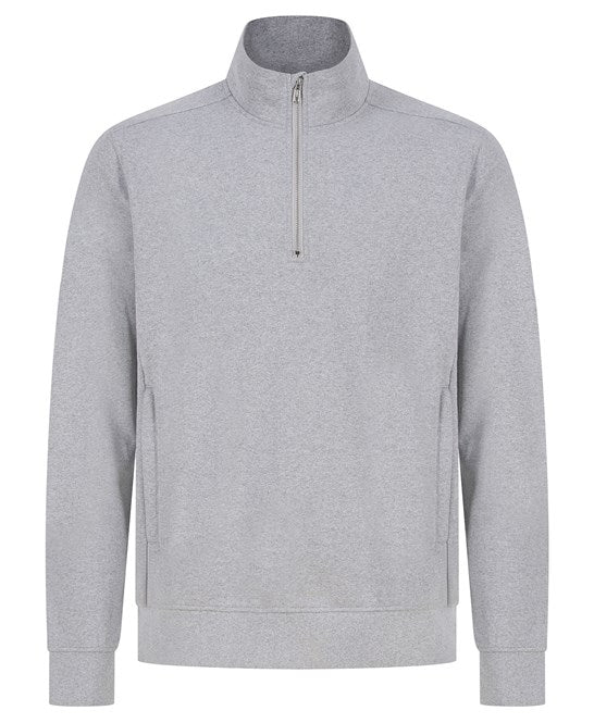Regenerated Cotton & rPET 1/4 Zip Sweatshirt - - High-Quality </p>