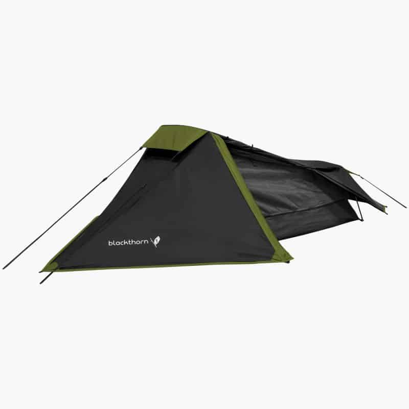 Highlander Blackthorn 1 Lightweight Solo Backpacking Tent (Various colours) Hunter Green Hunter Green Red