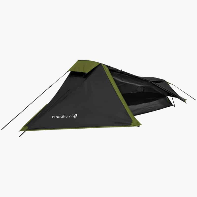 Highlander Blackthorn 1 Lightweight Solo Backpacking Tent (Various colours) Hunter Green Hunter Green Red