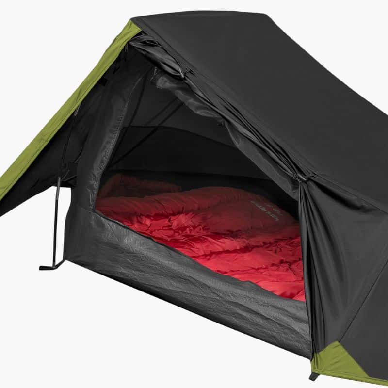 Highlander Blackthorn 1 Lightweight Solo Backpacking Tent (Various colours) Hunter Green Hunter Green Red