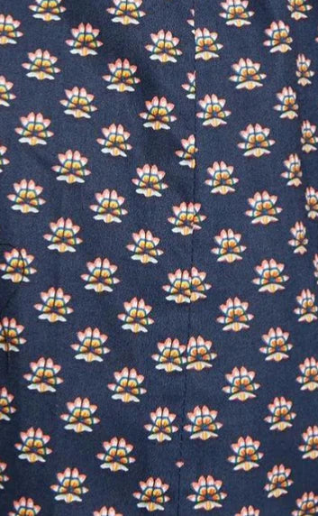 Louche Saara Jaipur Print Tiered Mini Dress Dresses 8 Navy 8 / Navy 10 / Navy 12 / Navy 14 / Navy 16 / Navy