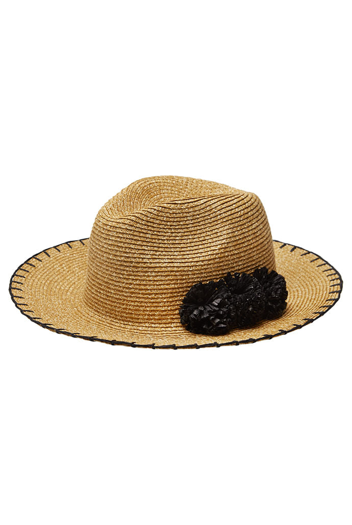 Louche Kia Straw Trilby Hat Straw Hat Default Title Default Title