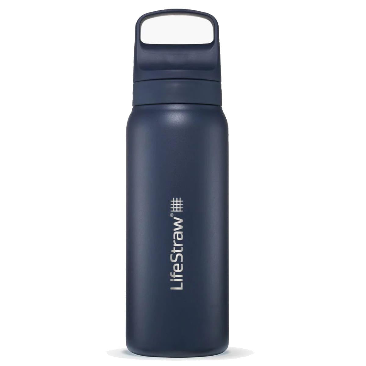 lifestraw GO Renew Series Stainless Steel Water Bottle (Various Colours) Aegean Sea Aegean Sea Polar White Thistle Purple Black Icelandic Blue Laguna Teal Cactus Green Kyoto Orange