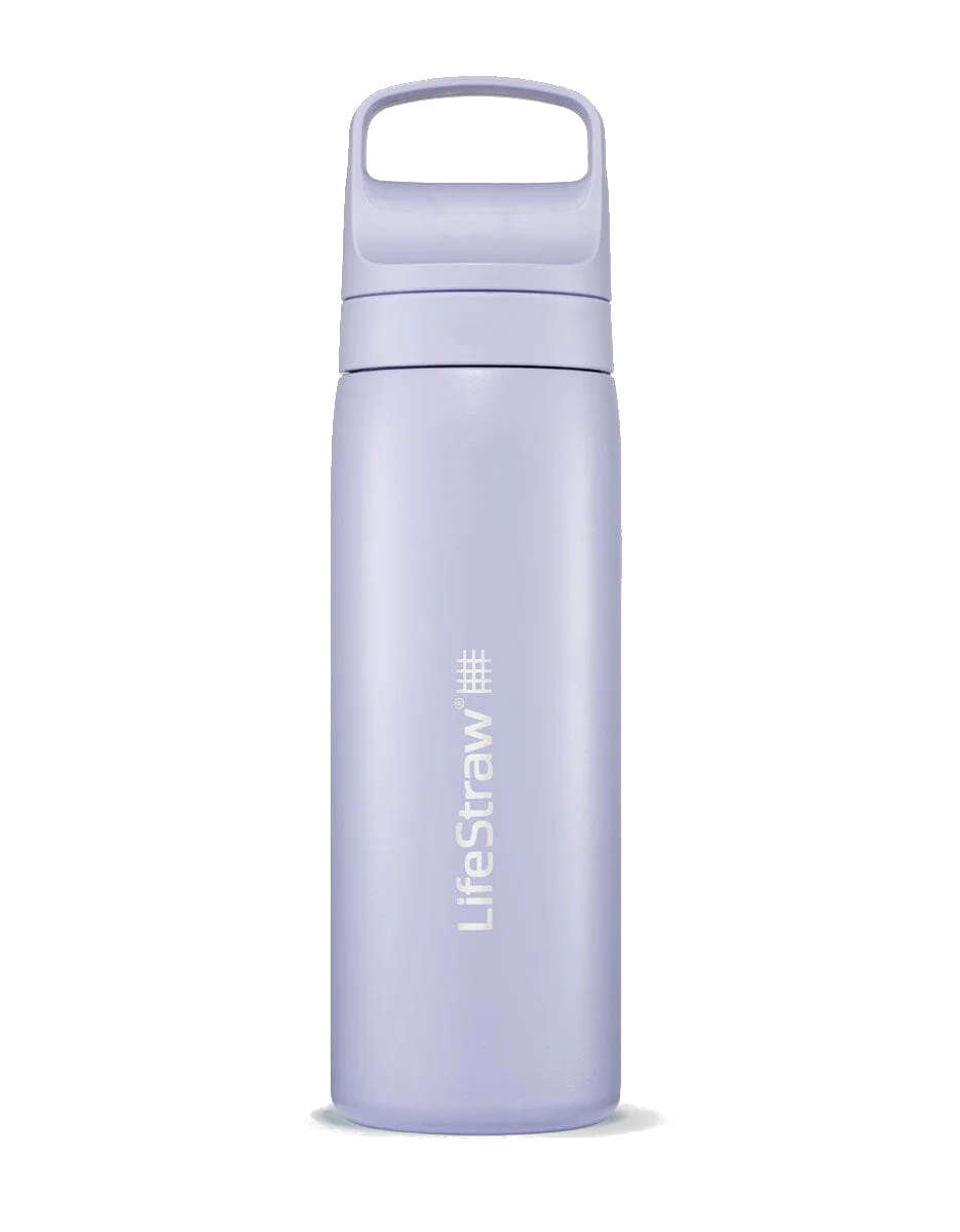 lifestraw GO Renew Series Stainless Steel Water Bottle (Various Colours) Aegean Sea Aegean Sea Polar White Thistle Purple Black Icelandic Blue Laguna Teal Cactus Green Kyoto Orange