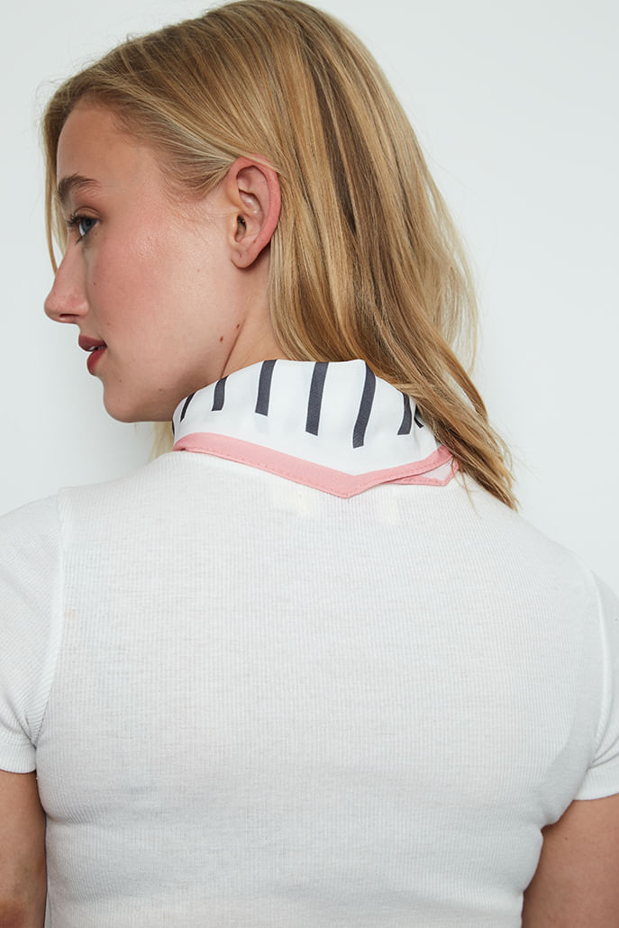 Louche Melissa Kite Scarf scarves One Size Navy/White/Pink One Size / Navy/White/Pink
