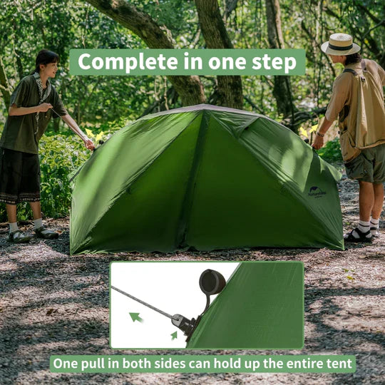 Naturehike Canyon 2 Pop Up 2 Man Tent Brown Brown Green