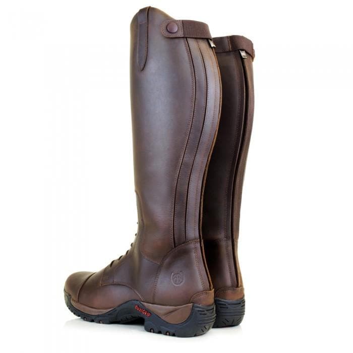 Nebraska Wool-lined Long Riding Boots  - Brown